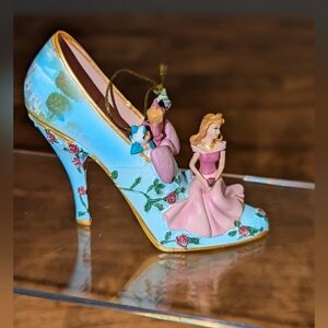 Bradford Exchange Once Upon a Slipper Disney Shoe Ornament Aurora